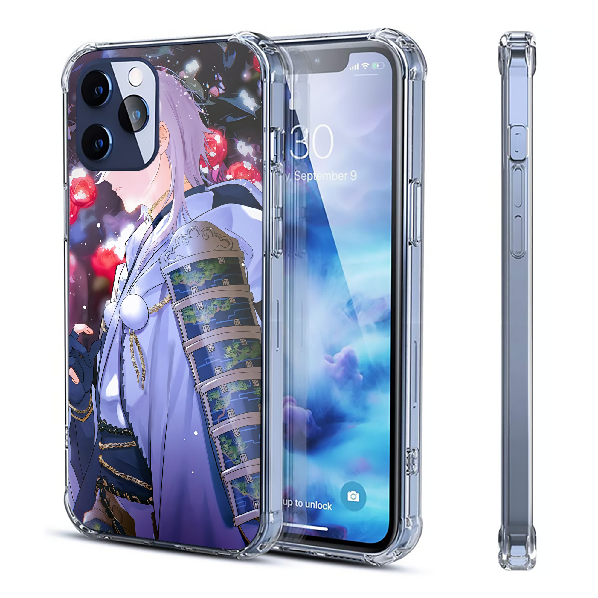 （画像用） 刀剣乱舞 Touken Ranbu 【iPhone 12シリーズ対応】透明スマホケース（クリアソフトケース）